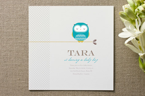 Whoooo's Expecting Baby Shower Invitations