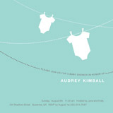 Onesie Whimsy Baby Shower Invitations, by sweet tree studio