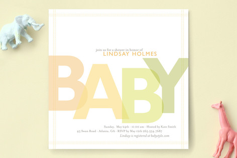 Citrus Celebration Baby Shower Invitations