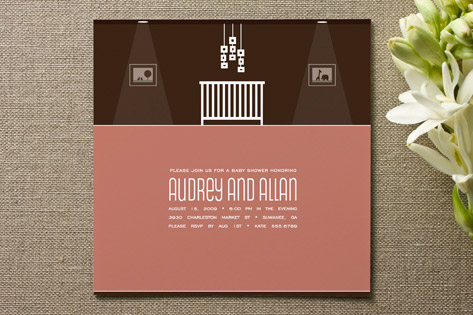 Mod Nursery Baby Shower Invitations