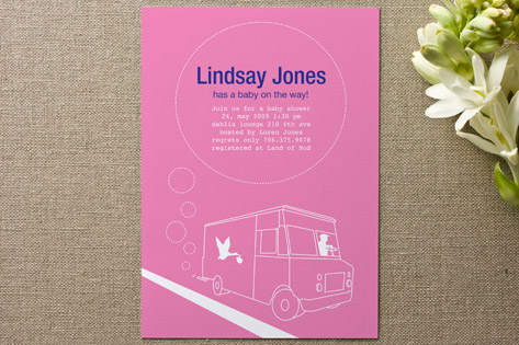 Delivery Baby Shower Invitations