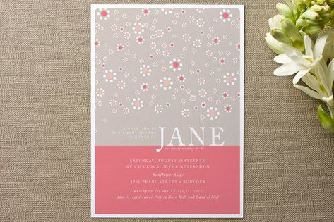 Daisies Baby Shower Invitations