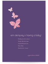 Monarch Flutter Baby Shower Invitations