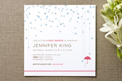 Sprinkle Baby Shower Invitations