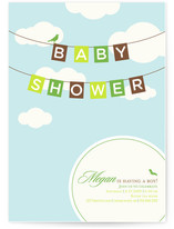 Blueskies Baby Shower Invitations
