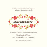Floral Wreath Baby Shower Invitations