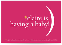 Punctuation Baby Shower Invitations