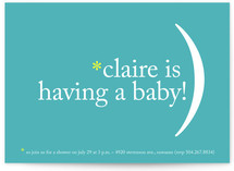 Punctuation Baby Shower Invitations