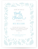 Petite Jungle Frame Baby Shower Invitations