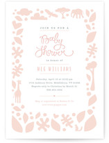 Petite Jungle Frame Baby Shower Invitations