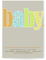 Baby Bright Baby Shower Invitations