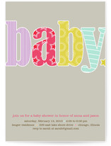 Baby Bright Baby Shower Invitations