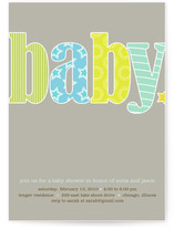 Baby Bright Baby Shower Invitations