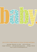 Baby Bright Baby Shower Invitations, by Karen Glenn
