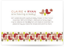 birds with golden egg Baby Shower Invitations