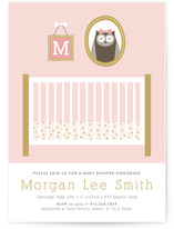 Baby Owl Nursery Baby Shower Invitations