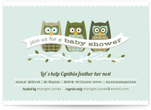 Feathered Nest Baby Shower Invitations