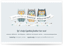 Feathered Nest Baby Shower Invitations