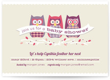 Feathered Nest Baby Shower Invitations