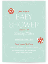 Doodle Bug Baby Shower Invitations