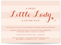 The Little Lady Baby Shower Invitations