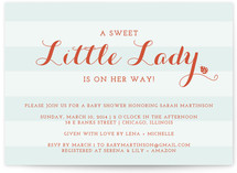 The Little Lady Baby Shower Invitations