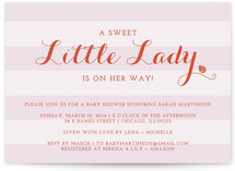 The Little Lady Baby Shower Invitations