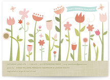 Butterfly Garden Baby Shower Invitations