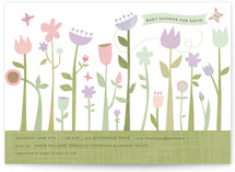 Butterfly Garden Baby Shower Invitations