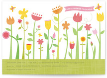 Butterfly Garden Baby Shower Invitations