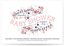 Floral Shower Baby Shower Invitations