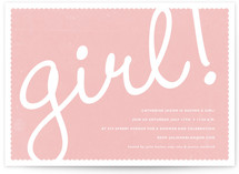 Girl! Baby Shower Invitations
