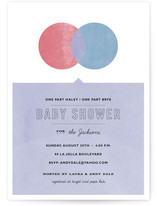 Yellow and Blue Make Green Baby Shower Invitations