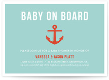 Baby on Board Baby Shower Invitations