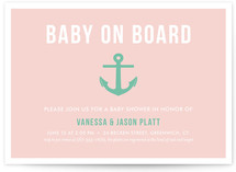 Baby on Board Baby Shower Invitations