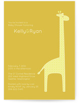 dotty the giraffe Baby Shower Invitations