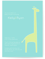 dotty the giraffe Baby Shower Invitations