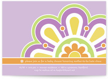 Flower Power Baby Shower Invitations