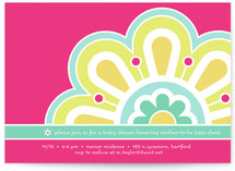 Flower Power Baby Shower Invitations