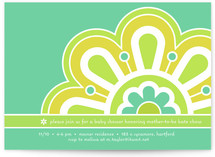 Flower Power Baby Shower Invitations