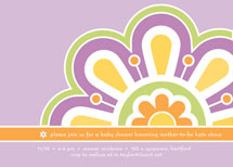 Flower Power Baby Shower Invitations, by Karen Glenn
