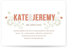 modern folk Baby Shower Invitations