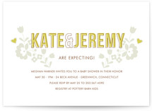 modern folk Baby Shower Invitations
