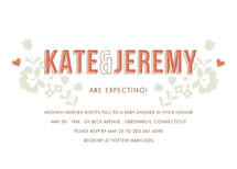 modern folk Baby Shower Invitations, by Oscar+Emma Design