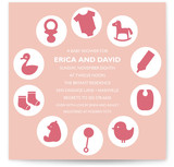 nursery clock Baby Shower Invitations