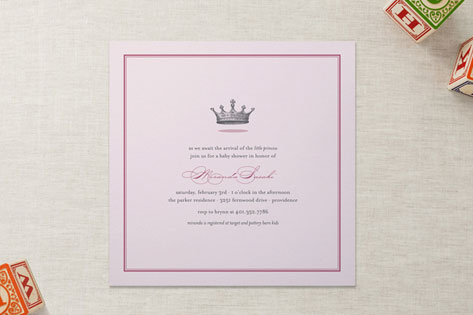 Our Little Princess Baby Shower Invitations