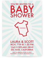 onesie Baby Shower Invitations