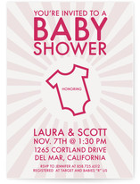 onesie Baby Shower Invitations