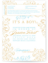 Recipe Baby Shower Invitations