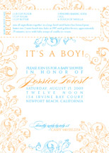 Recipe Baby Shower Invitations, by Wiley Valentine